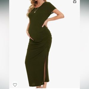 Maternity Dress/ Army Green - NWOT